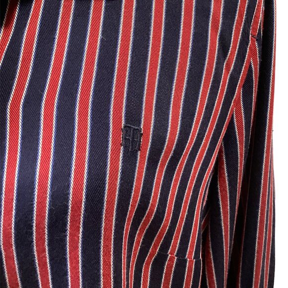 Tommy Hilfiger Striped Shirt (red, white, navy) - Size M - Picture 2 of 4